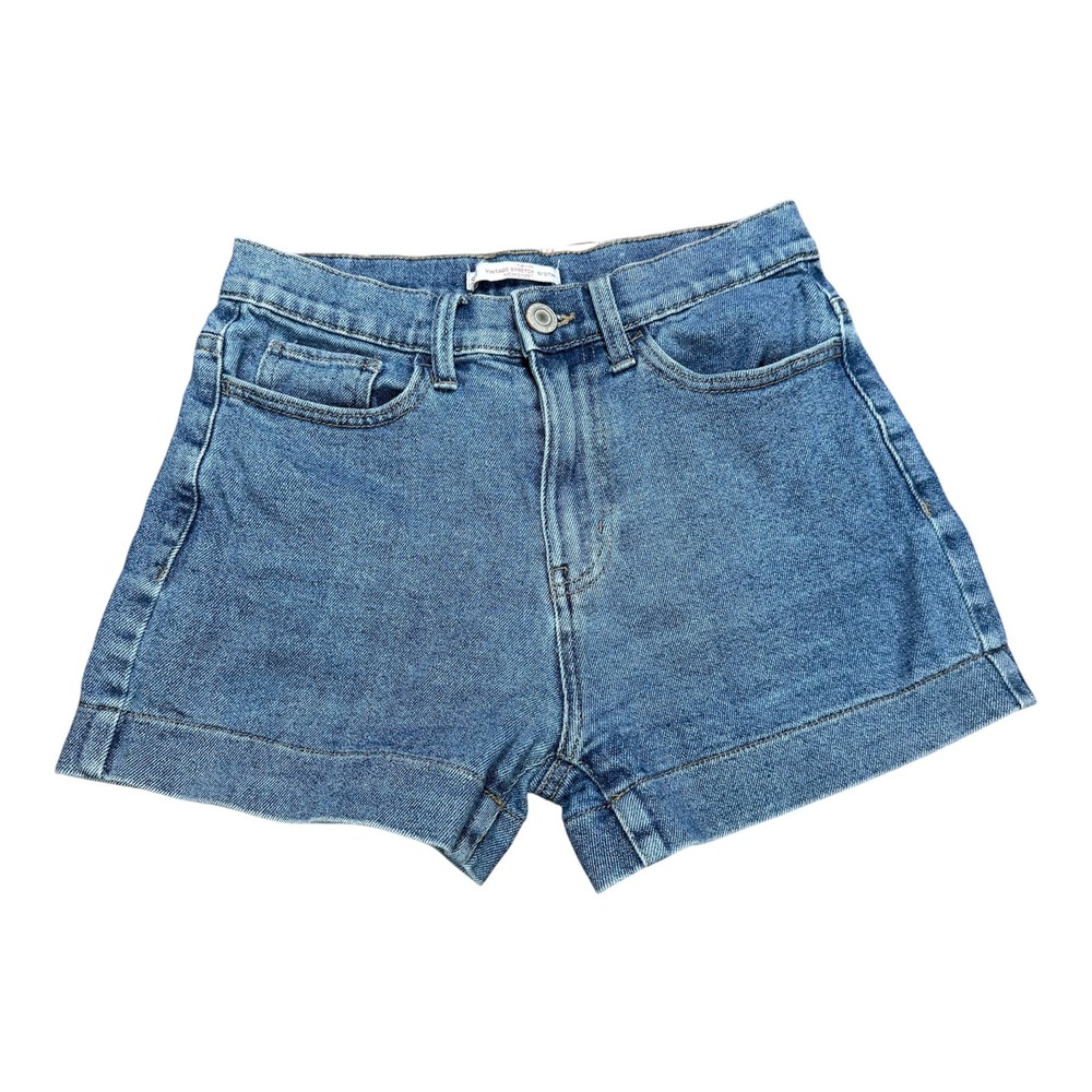 SOL High Rise Mom Shorts Womens Size 5/27W Vintage Stretch Denim Medium short